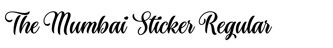 The Mumbai Sticker Regular